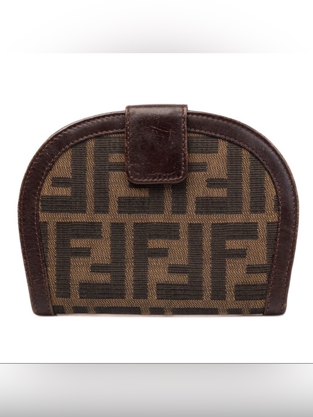 Vintage Fendi Dark Brown Leather Accessory Wallet — Rare find